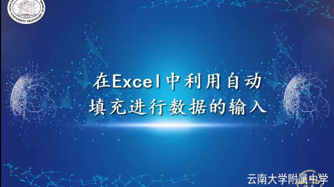 自动填充功能输入数据